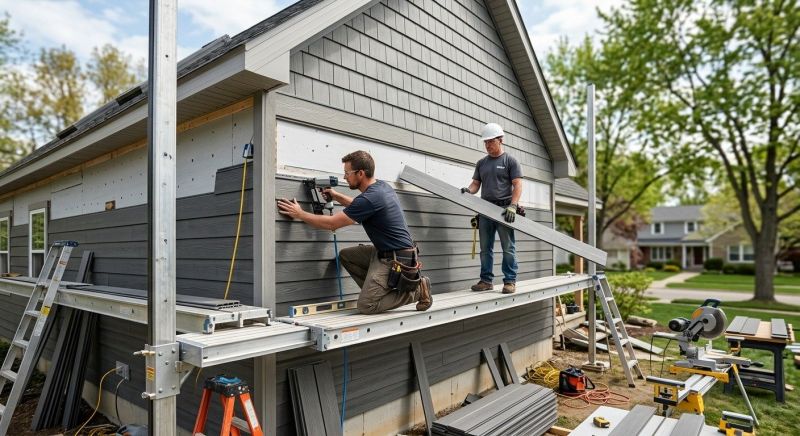 Our team working on Siding Service projects in Forsyth, GA