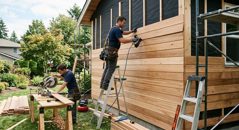 Hardwood Siding Installation in Barnesville, GA