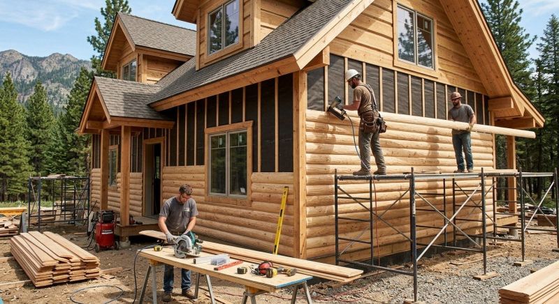 Log Siding Installation in Milner, GA