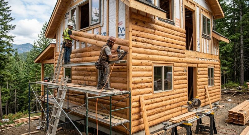 Log Siding Installation in Monroe County, GA